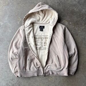 2000s browning fleece lined heavyweight zip up
